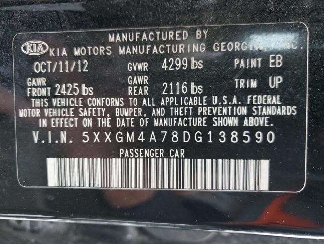 Photo 11 VIN: 5XXGM4A78DG138590 - KIA OPTIMA LX 