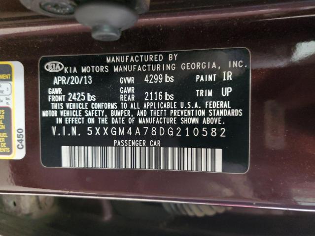 Photo 11 VIN: 5XXGM4A78DG210582 - KIA OPTIMA LX 