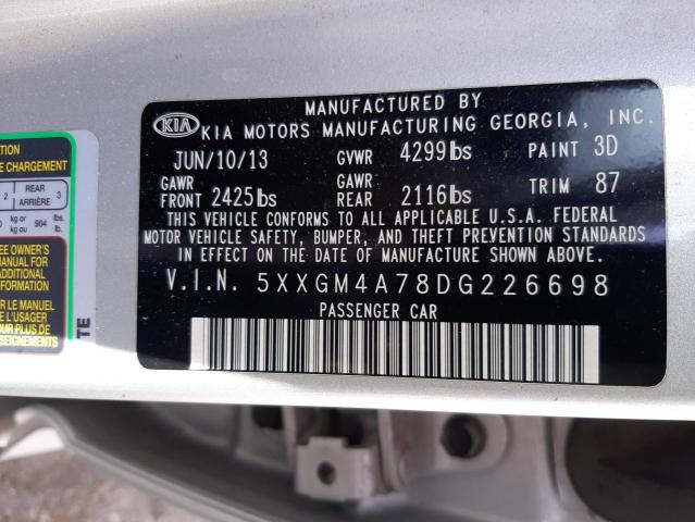 Photo 11 VIN: 5XXGM4A78DG226698 - KIA OPTIMA LX 