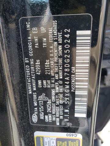 Photo 11 VIN: 5XXGM4A78DG250242 - KIA OPTIMA LX 