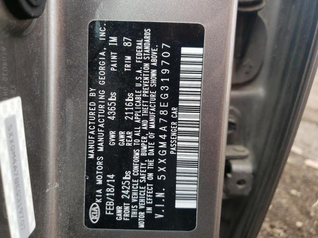 Photo 9 VIN: 5XXGM4A78EG319707 - KIA OPTIMA LX 