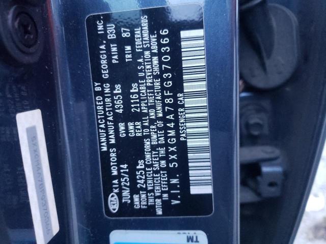 Photo 9 VIN: 5XXGM4A78FG370366 - KIA OPTIMA LX 