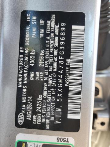 Photo 9 VIN: 5XXGM4A78FG396899 - KIA OPTIMA LX 