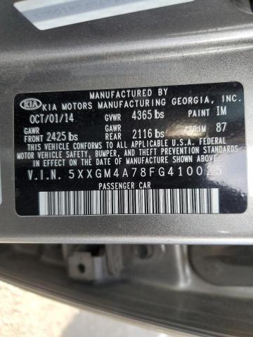 Photo 11 VIN: 5XXGM4A78FG410025 - KIA OPTIMA LX 