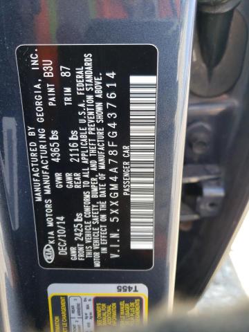 Photo 11 VIN: 5XXGM4A78FG437614 - KIA OPTIMA LX 