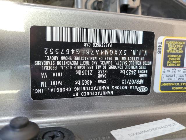 Photo 11 VIN: 5XXGM4A78FG467552 - KIA OPTIMA 