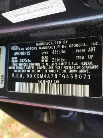 Photo 11 VIN: 5XXGM4A78FG468071 - KIA OPTIMA 