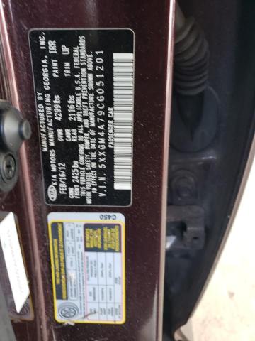 Photo 11 VIN: 5XXGM4A79CG051201 - KIA OPTIMA LX 