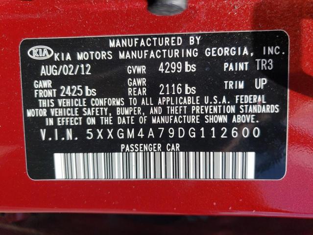 Photo 12 VIN: 5XXGM4A79DG112600 - KIA OPTIMA 