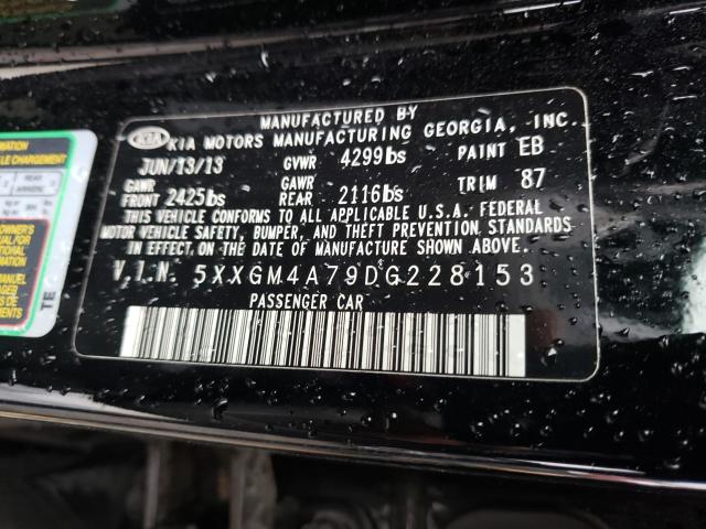 Photo 9 VIN: 5XXGM4A79DG228153 - KIA OPTIMA LX 