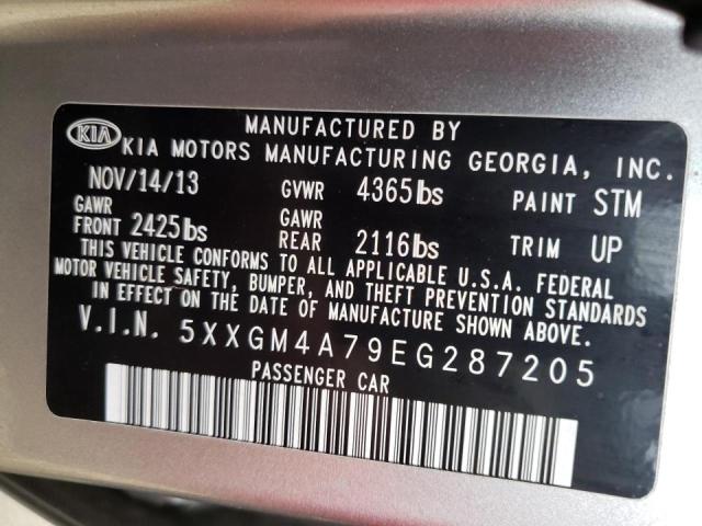 Photo 9 VIN: 5XXGM4A79EG287205 - KIA OPTIMA LX 