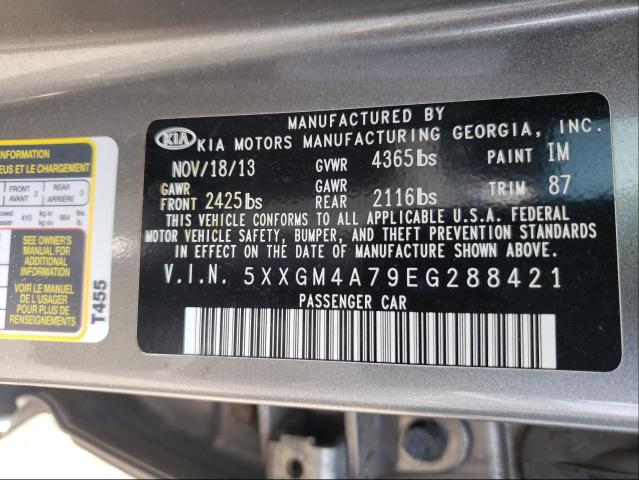 Photo 9 VIN: 5XXGM4A79EG288421 - KIA OPTIMA LX 