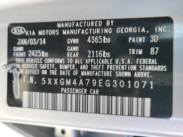 Photo 11 VIN: 5XXGM4A79EG301071 - KIA OPTIMA LX 