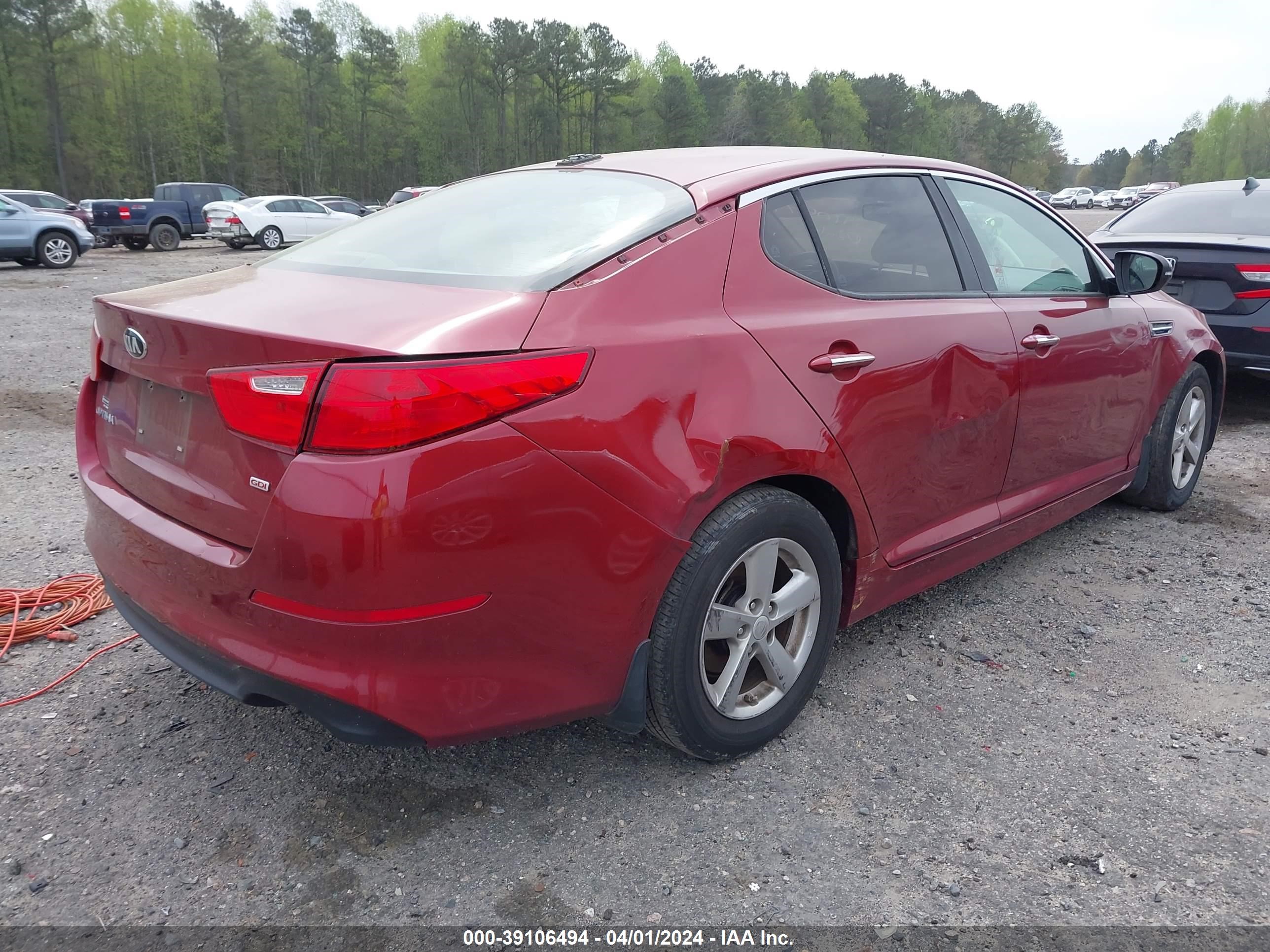 Photo 3 VIN: 5XXGM4A79FG353527 - KIA OPTIMA 