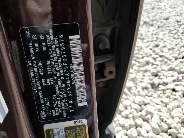 Photo 11 VIN: 5XXGM4A79FG379576 - KIA OPTIMA LX 