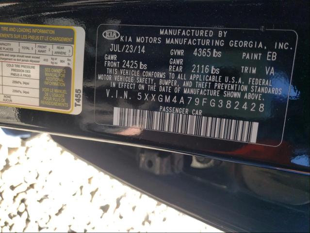 Photo 9 VIN: 5XXGM4A79FG382428 - KIA OPTIMA LX 