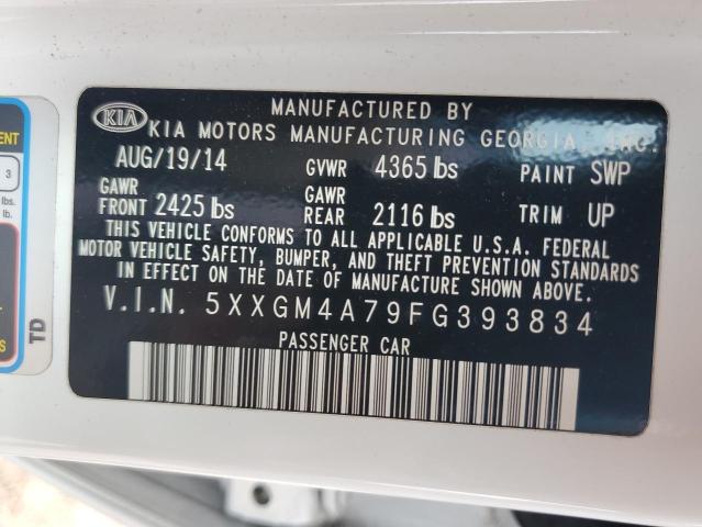 Photo 9 VIN: 5XXGM4A79FG393834 - KIA OPTIMA LX 