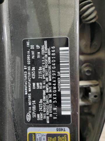 Photo 11 VIN: 5XXGM4A79FG401866 - KIA OPTIMA LX 