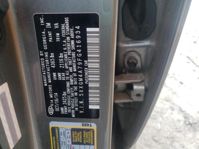 Photo 9 VIN: 5XXGM4A79FG416934 - KIA OPTIMA LX 