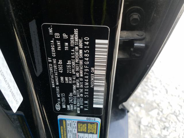 Photo 9 VIN: 5XXGM4A79FG485140 - KIA OPTIMA LX 