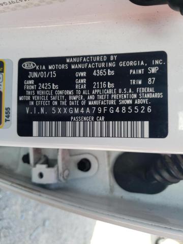 Photo 9 VIN: 5XXGM4A79FG485526 - KIA OPTIMA LX 