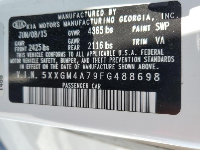 Photo 12 VIN: 5XXGM4A79FG488698 - KIA OPTIMA 