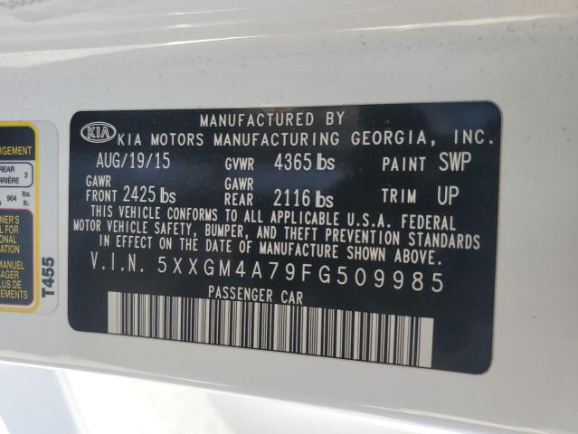 Photo 11 VIN: 5XXGM4A79FG509985 - KIA OPTIMA 