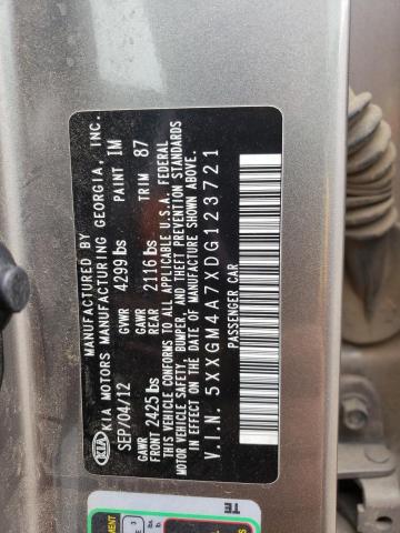 Photo 12 VIN: 5XXGM4A7XDG123721 - KIA OPTIMA 