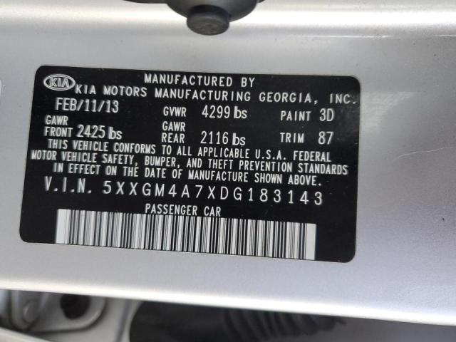 Photo 9 VIN: 5XXGM4A7XDG183143 - KIA OPTIMA LX 