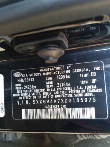 Photo 9 VIN: 5XXGM4A7XDG185975 - KIA OPTIMA LX 