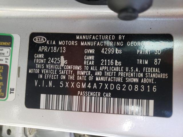 Photo 9 VIN: 5XXGM4A7XDG208316 - KIA OPTIMA 