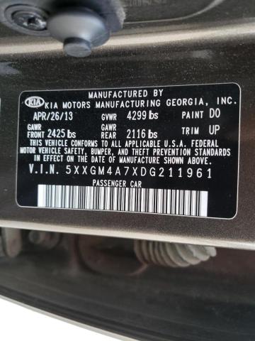 Photo 9 VIN: 5XXGM4A7XDG211961 - KIA OPTIMA LX 