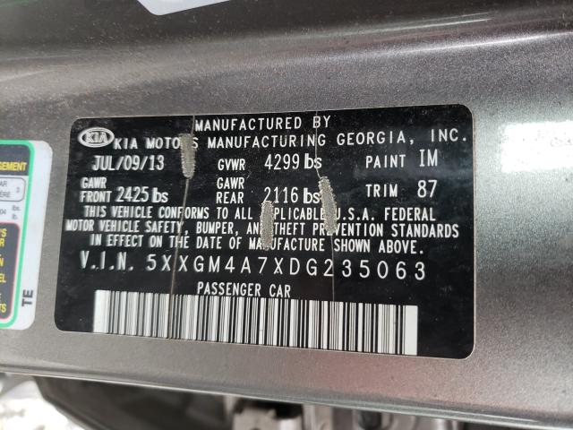 Photo 9 VIN: 5XXGM4A7XDG235063 - KIA OPTIMA LX 