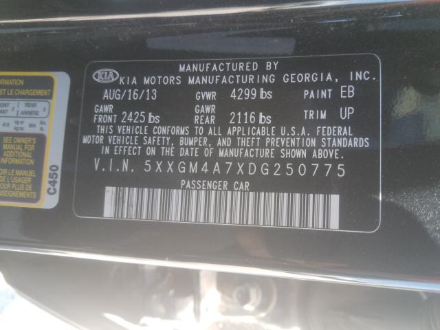 Photo 9 VIN: 5XXGM4A7XDG250775 - KIA OPTIMA LX 