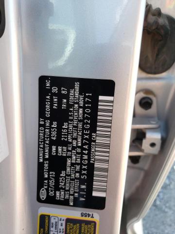 Photo 11 VIN: 5XXGM4A7XEG270171 - KIA OPTIMA LX 