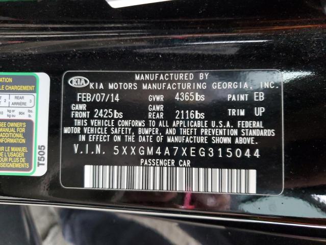 Photo 12 VIN: 5XXGM4A7XEG315044 - KIA OPTIMA LX 