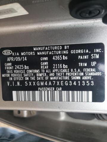 Photo 9 VIN: 5XXGM4A7XEG341353 - KIA OPTIMA LX 