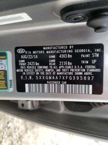 Photo 9 VIN: 5XXGM4A7XFG395897 - KIA OPTIMA LX 