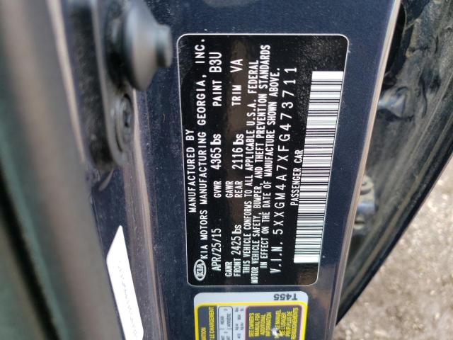 Photo 12 VIN: 5XXGM4A7XFG473711 - KIA OPTIMA LX 