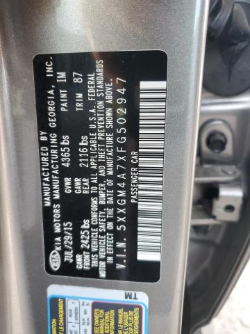 Photo 11 VIN: 5XXGM4A7XFG502947 - KIA OPTIMA LX 