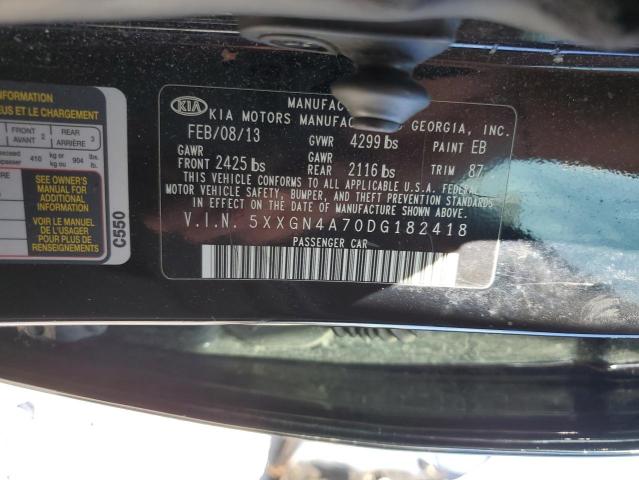 Photo 11 VIN: 5XXGN4A70DG182418 - KIA OPTIMA EX 