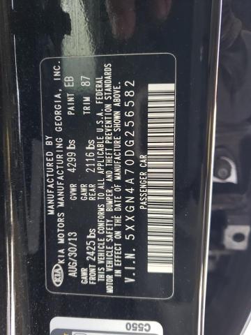 Photo 11 VIN: 5XXGN4A70DG256582 - KIA OPTIMA 