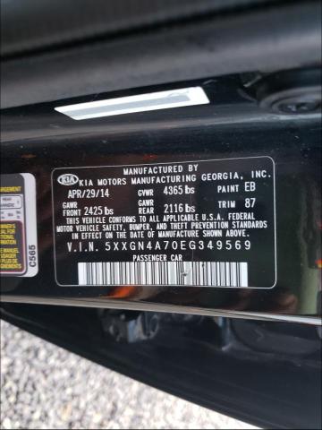 Photo 9 VIN: 5XXGN4A70EG349569 - KIA OPTIMA EX 