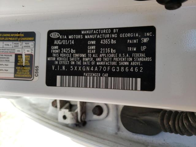 Photo 11 VIN: 5XXGN4A70FG386462 - KIA OPTIMA EX 