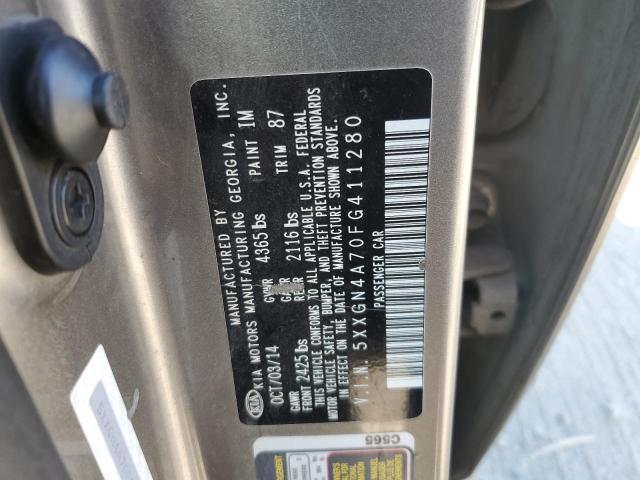 Photo 11 VIN: 5XXGN4A70FG411280 - KIA OPTIMA EX 