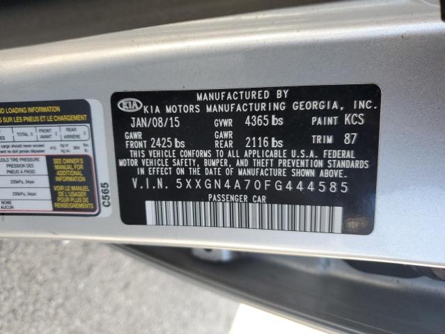 Photo 11 VIN: 5XXGN4A70FG444585 - KIA OPTIMA EX 