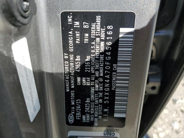 Photo 11 VIN: 5XXGN4A70FG456168 - KIA OPTIMA EX 