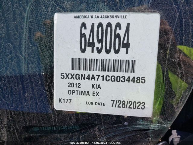 Photo 8 VIN: 5XXGN4A71CG034485 - KIA OPTIMA 