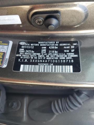 Photo 11 VIN: 5XXGN4A71DG138718 - KIA OPTIMA 