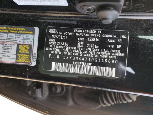 Photo 9 VIN: 5XXGN4A71DG146690 - KIA OPTIMA EX 